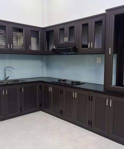 Tủ bếp cánh kính