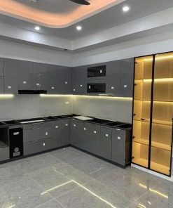 Tủ bếp cánh kính